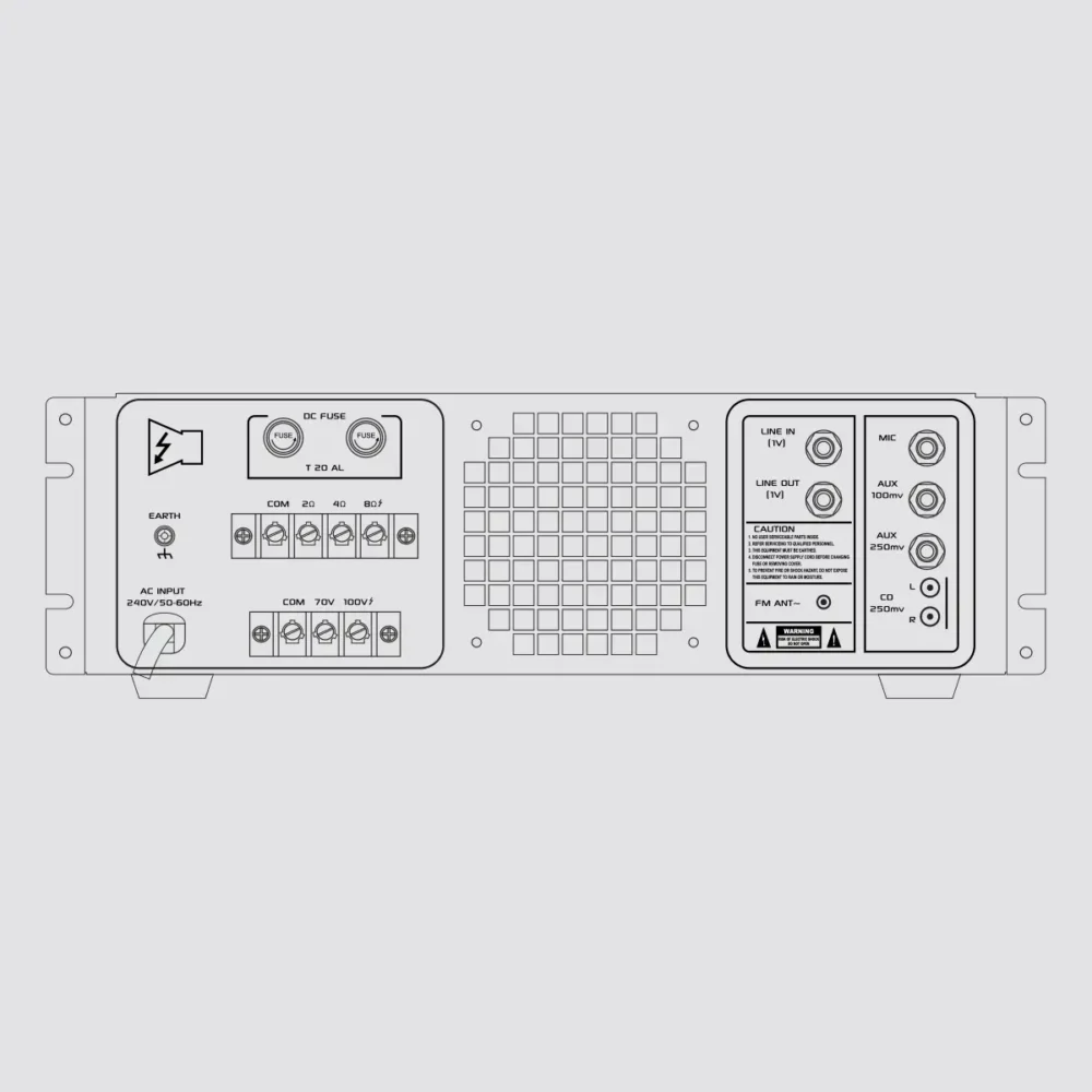 UBA -500DP ( 500W ) WITH 3 BAND EQ - Image 2